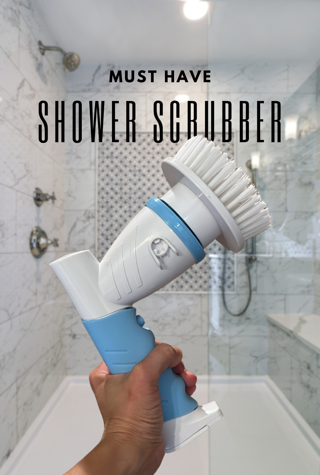 Our Favorite Shower Cleaning Tool • Everyday M and K