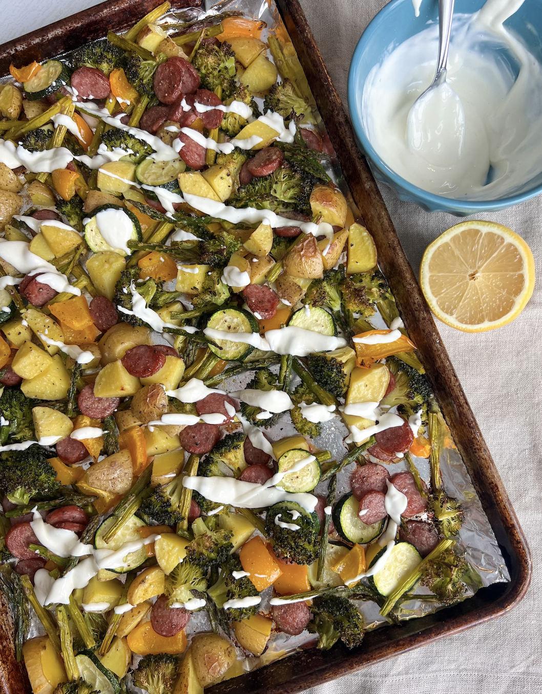 Sheet Pan Sausage with Roasted Vegetables - Wyse Guide